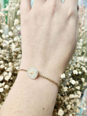 Pulsera Flor Blanca Pulsera Flor Blanca