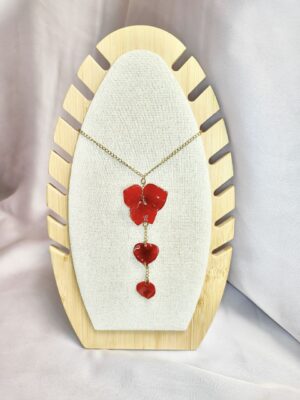 Collar Hortensia Rojo